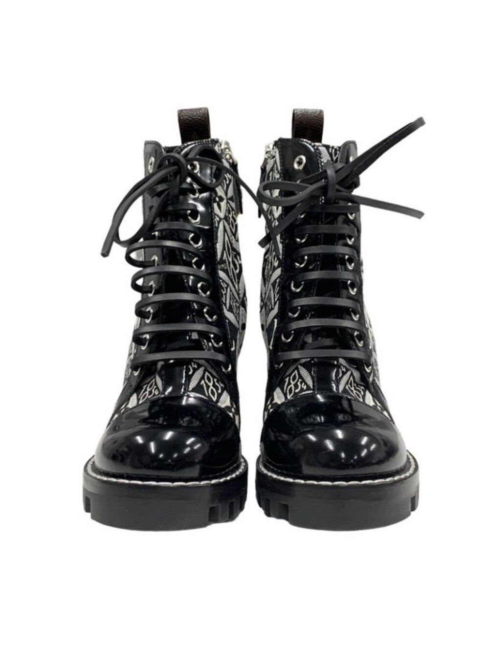 Louis Vuitton Star Trail Line Boots Short Shoes Leather Canvas Black - Picture 2 of 9